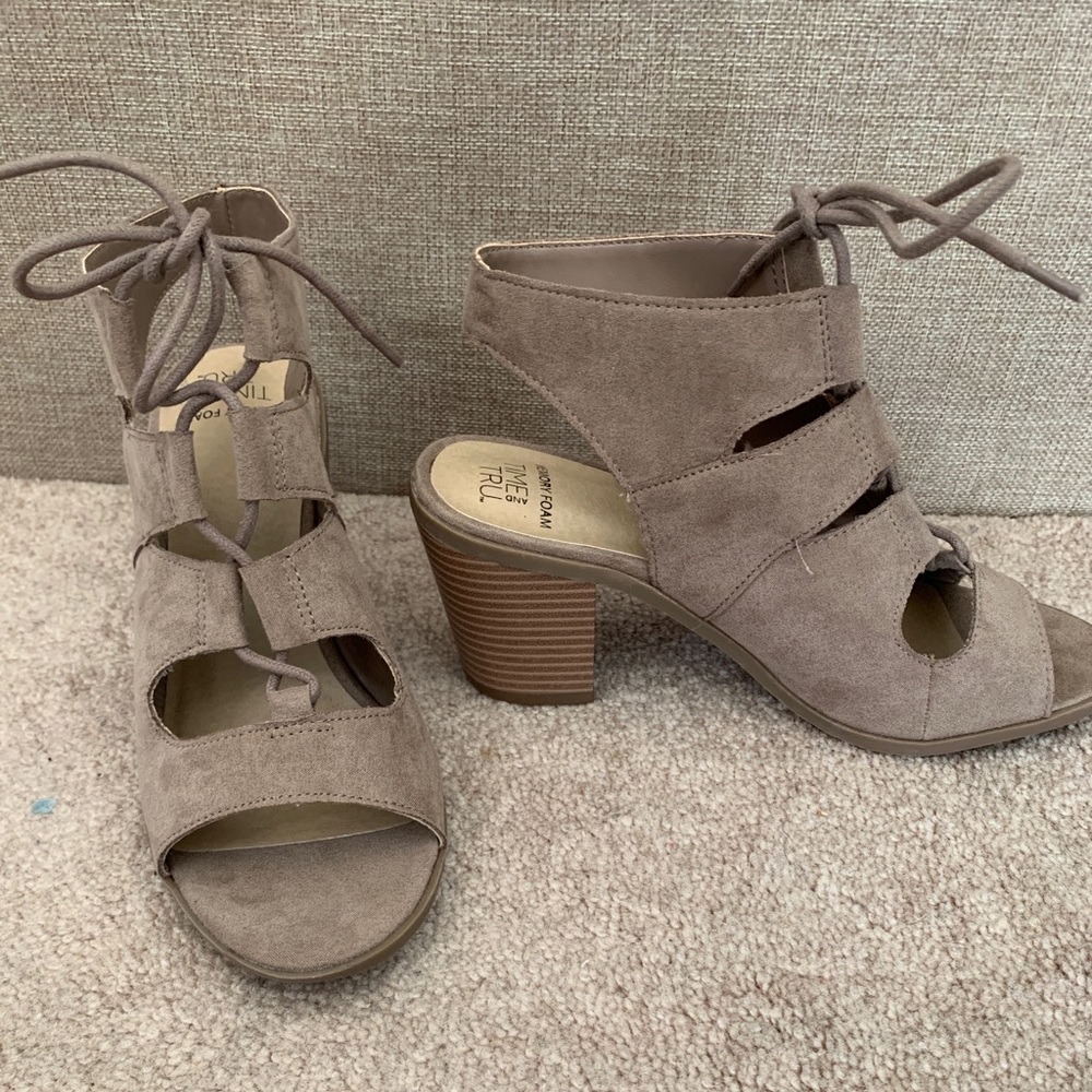 Tan booties